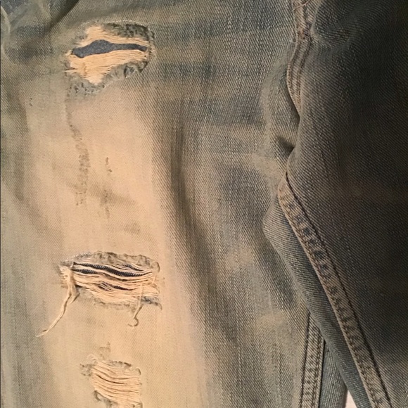 American eagle bootcut jeans ripped style , waist 32, length 36 - Picture 6 of 7